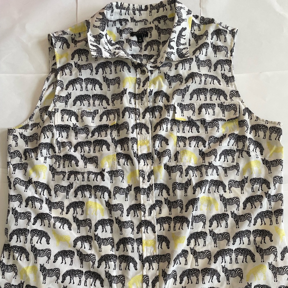 Talbot’s Zebra Print Blouse